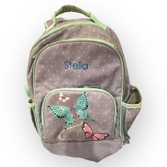 Butterfly Design Light-Up Backpack With Personalized Name "Stella" - Well Used - Picture 1 of 16